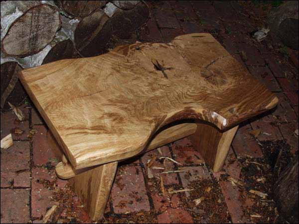 hand made wooden tables